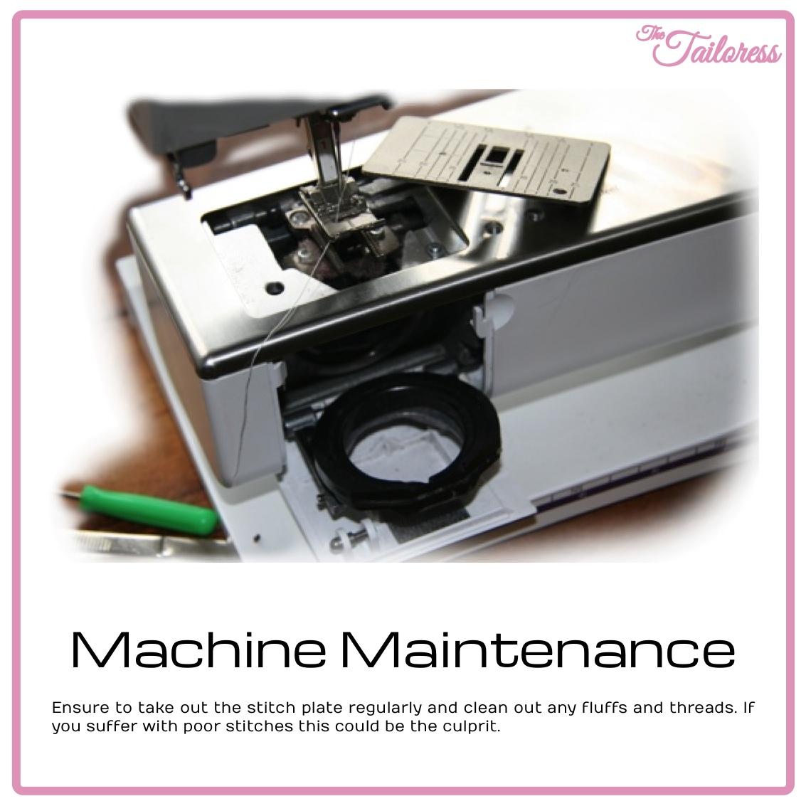 Sewing Machine Maintenance Tip - The Tailoress PDF Sewing Patterns