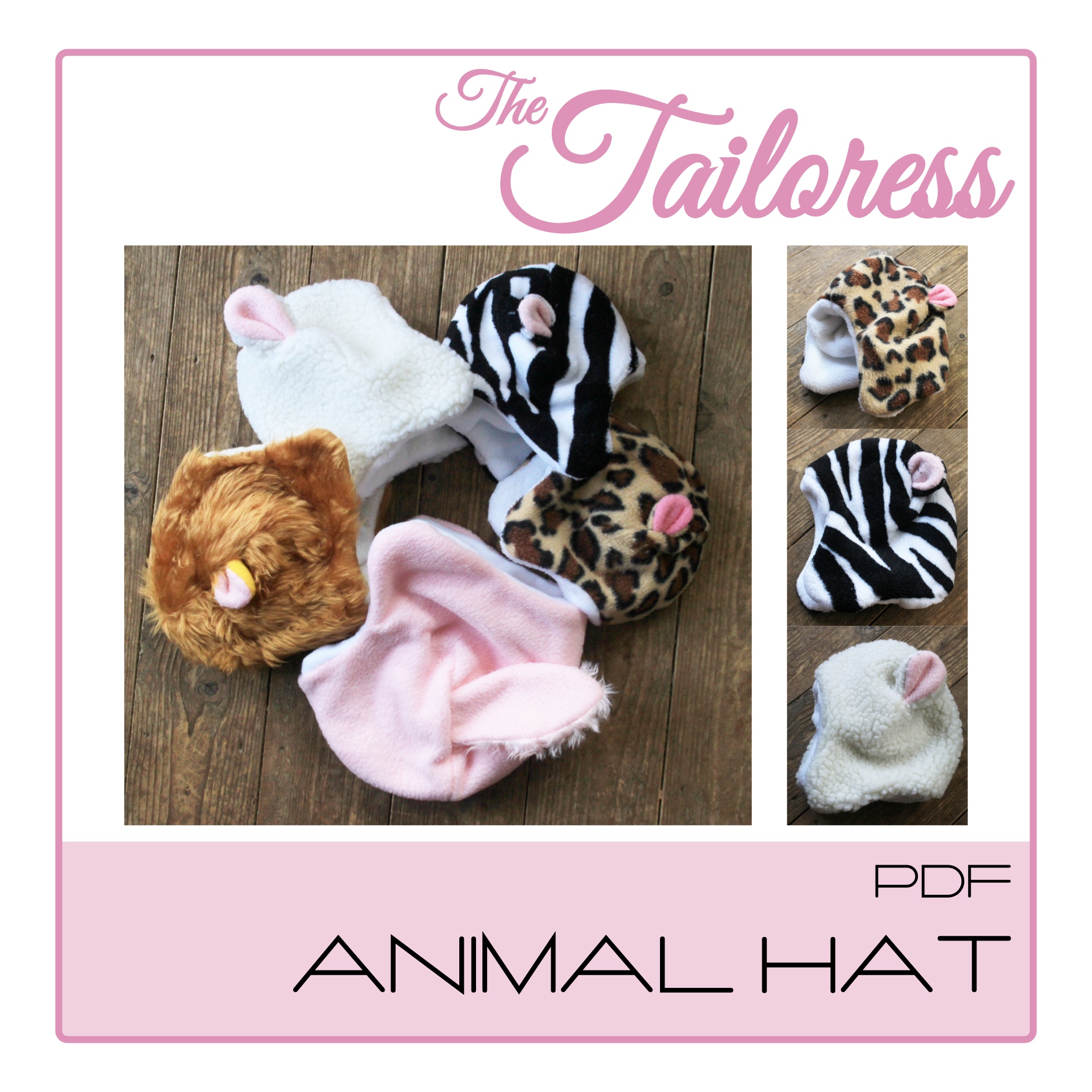 animal hat sewing pattern