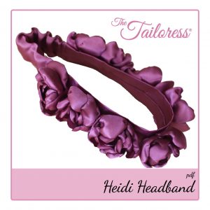 The Tailoress PDF Sewing Patterns - Heidi Rose Flower Headband PDF Sewing Pattern