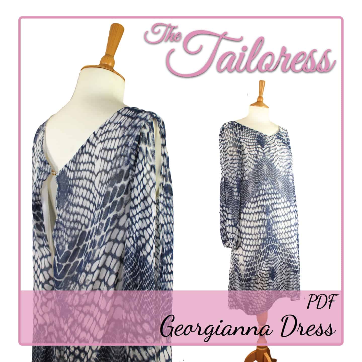 Georgianna Dress PDF Sewing Pattern - The Tailoress PDF Sewing Patterns