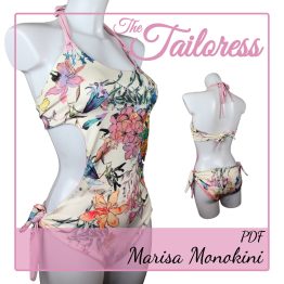 The Tailoress PDF Sewing Patterns - Marisa Monokini PDF Sewing Pattern
