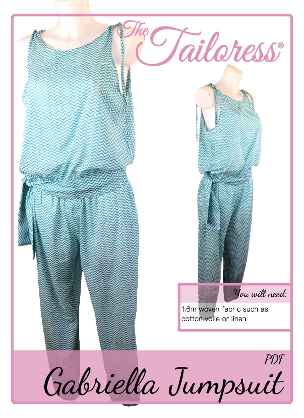 Gabriella Jumpsuit Tutorial - The Tailoress PDF Sewing Patterns