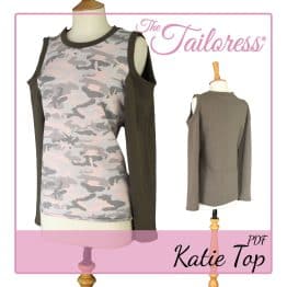The Tailoress PDF Sewing Patterns - Katie Top PDF Sewing Pattern