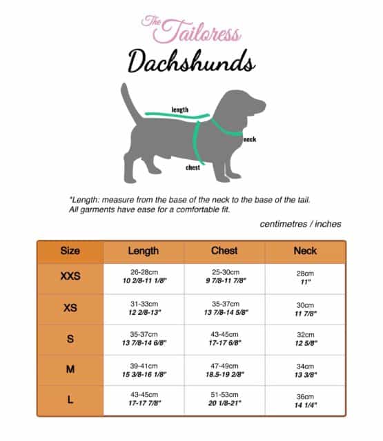 5 Sizes Dachshunds Clothes Sewing Pattern - Toby Jersey Raglan Sleeve Jumper - The Tailoress PDF Sewing Patterns