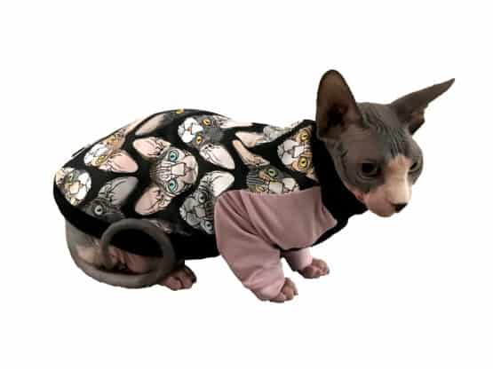 50 Sizes Sphinx Cat Sweater Sewing Pattern Penny Sweater for Cats - The Tailoress PDF Sewing Patterns
